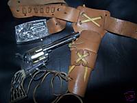 Mattel Fanner With Holster + Remington Derringer Buckle Shootin Shell Fanner With Original Holster Plus Buckle